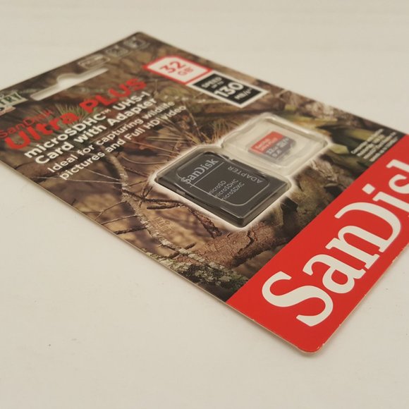 SanDisk Ultra PLUS SDHC UHS-I 32GB Card w/ Adapter Class 10 - Picture 4 of 4